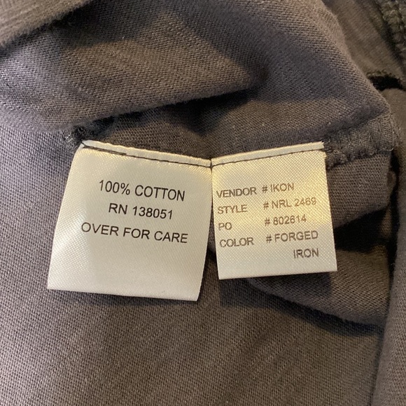 NWT North River Outfitters 100% Cotton Slub Jersey Tunic - Picture 6 of 16